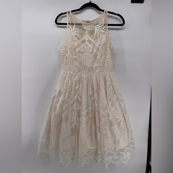 Anthropologie Dresses & Skirts - Anthropology White Pineapple Dress Sz. 4